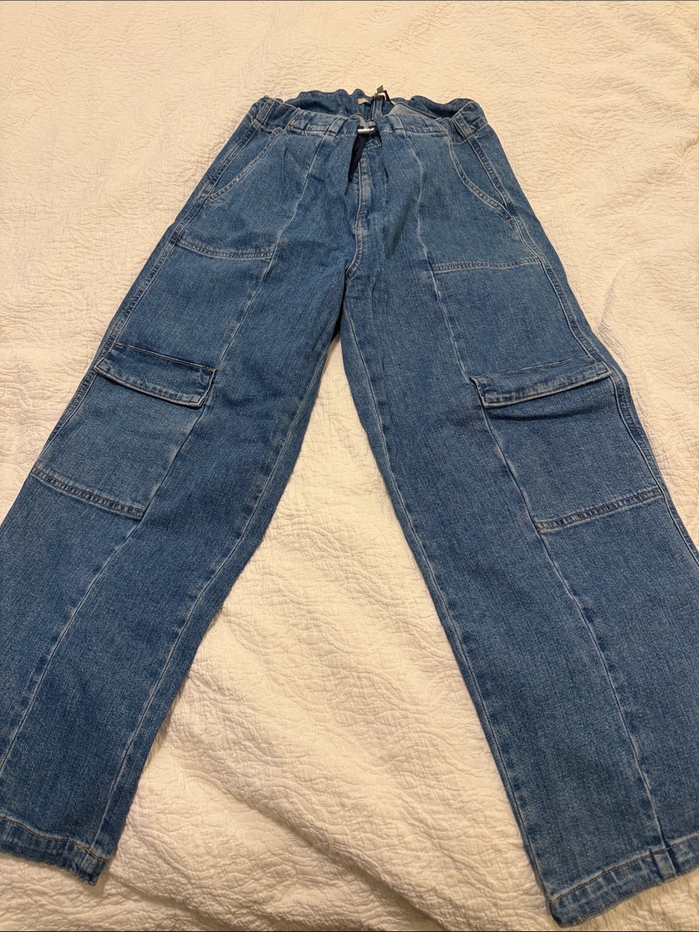 Women’s Hudson Parachute Drawstring Denim Jeans - cargo style